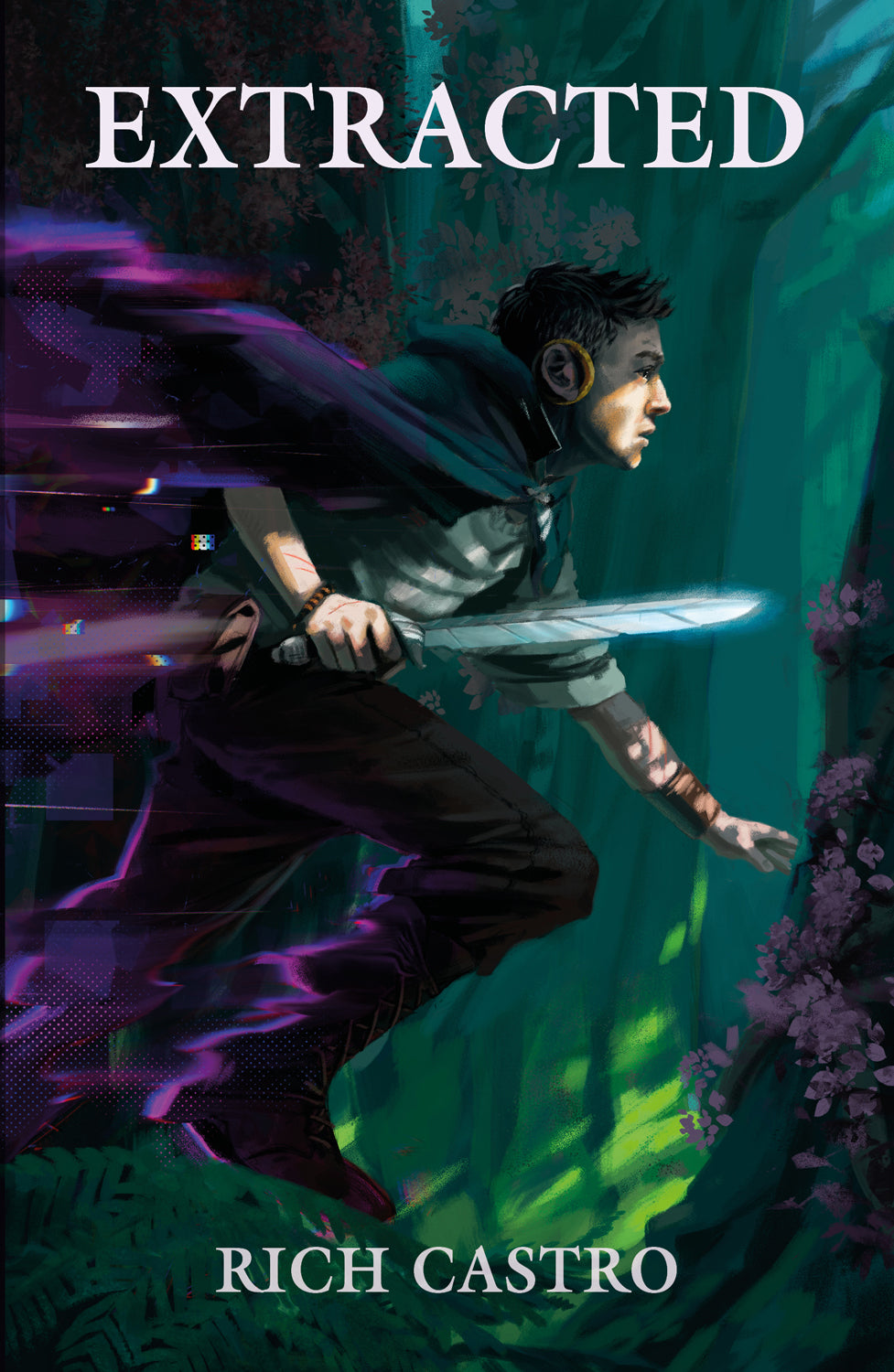 Christian fiction fantasy book cover, teenager with sword